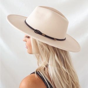Lulus Into the Wild Cream Felt Fedora Hat